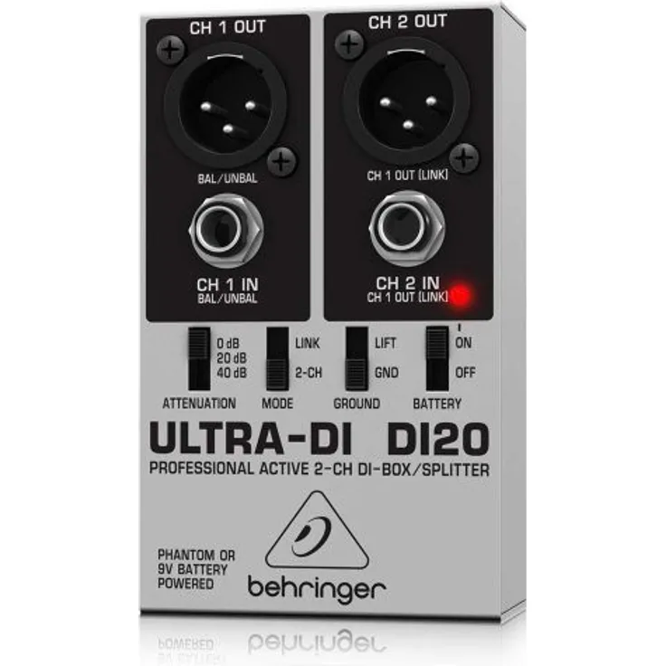 Behringer Ultra-DI DI20 aktive 2-Kanal DI-Box
