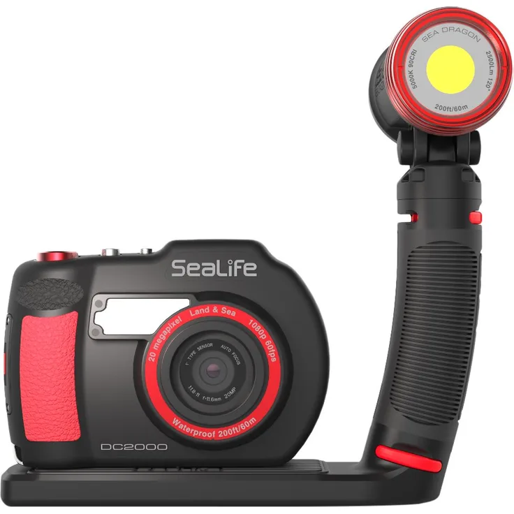 Sealife SL744 DC2000 Pro Light Kamera-Set schwarz-rot