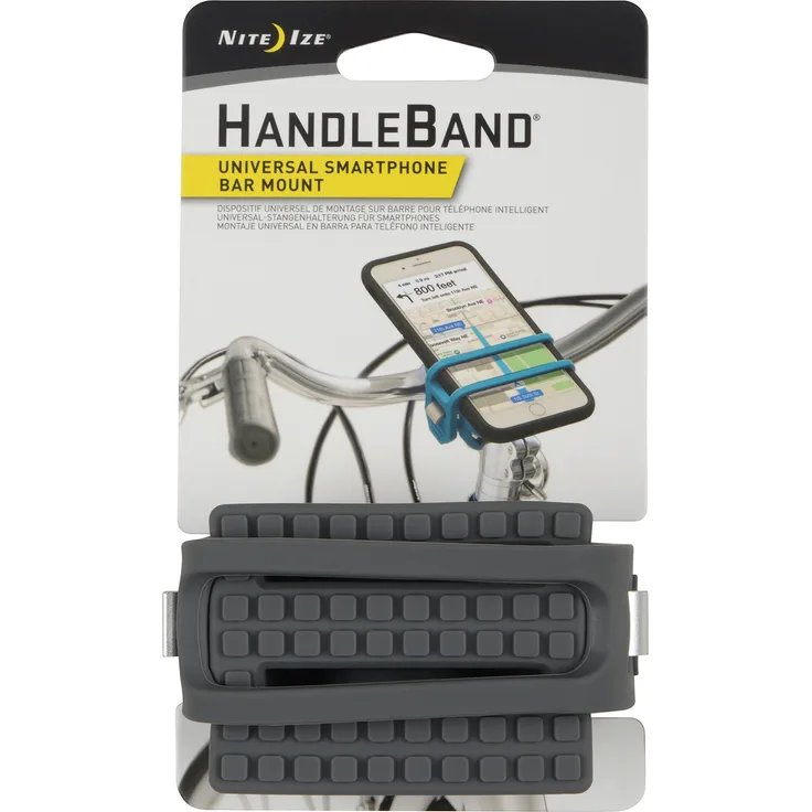 Nite Ize Handleband Universal-Smartphone-Halterung, Unisex, HandleBand Universal-Smartphone-Halterung – Anthrazit., HDB2-09-R3, anthrazit, Nicht zutreffend