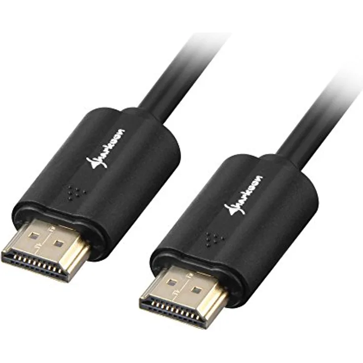 Sharkoon HDMI-HDMI 4K, 1m HDMI HDMI HDMI Schwarz HDMI-Kabel