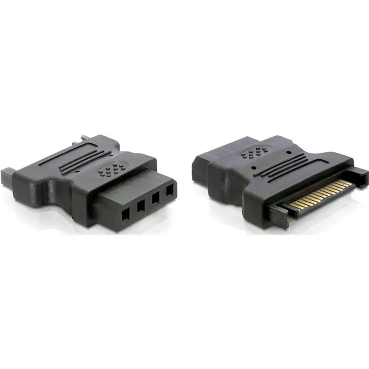 Delock Adapter SATA 15 Pin Stecker > 4 Pin Buchse