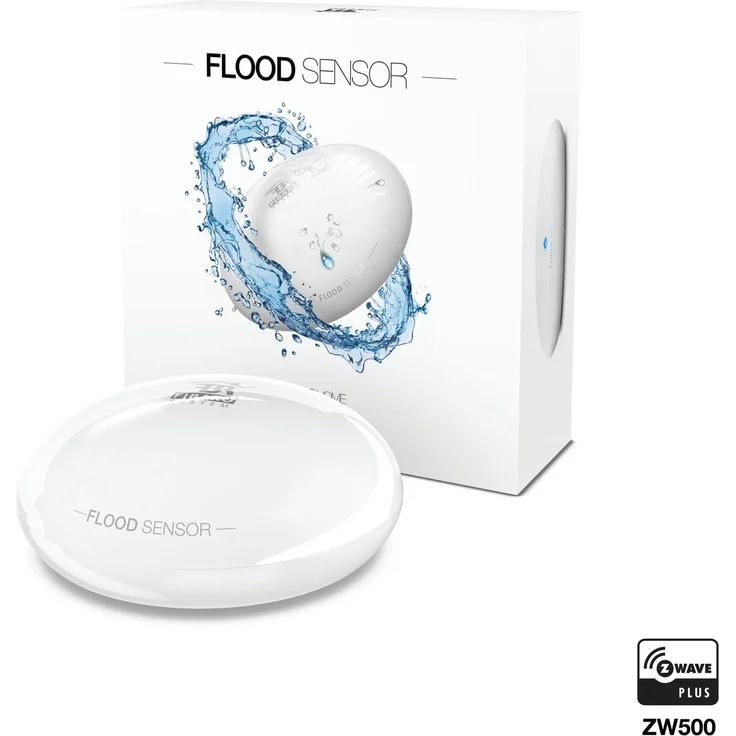 FIBARO Flood Sensor - Z-Wave Plus Wassermelder, Hochwasser, Leck und Temperatursensor, FGFS-101 – Bild 3