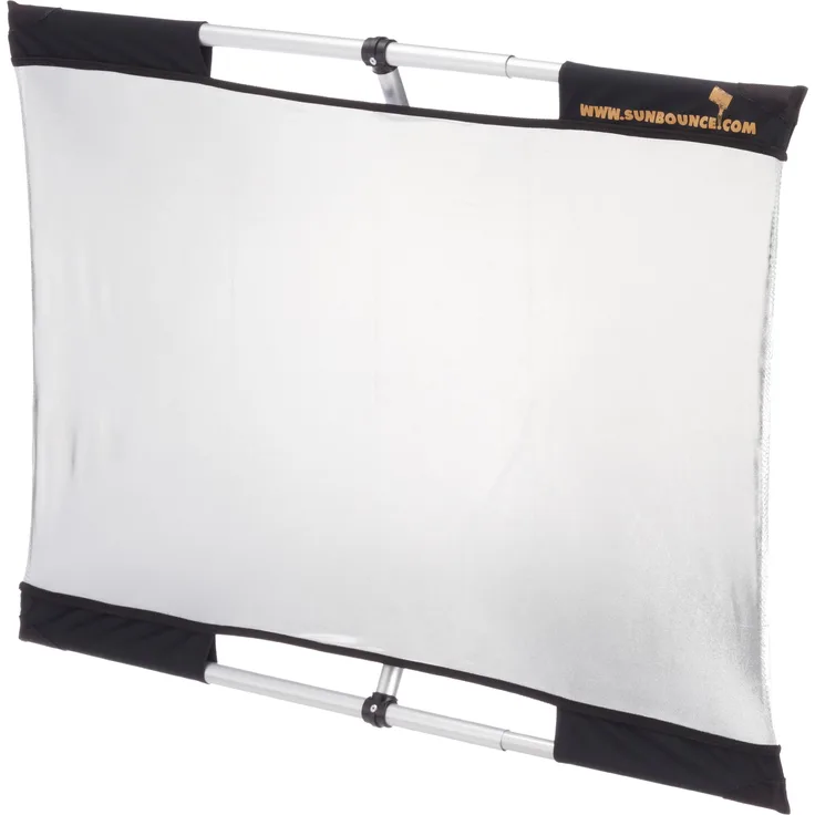 Sunbouncer Micro-Mini Traveller Kit silber - Rückseite weiß (nahtlos)