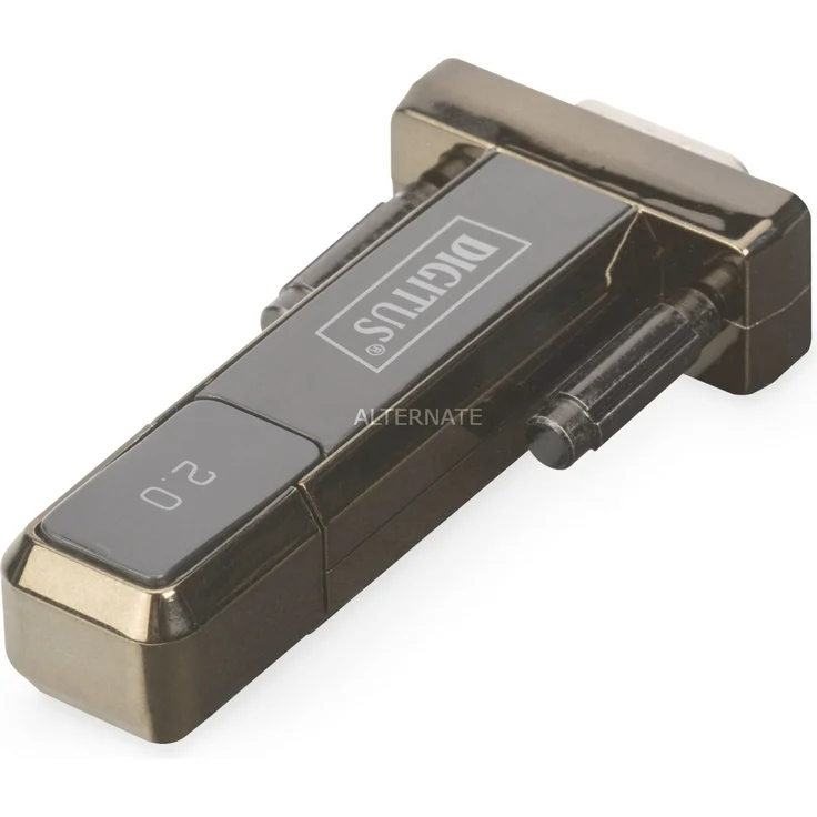 DIGITUS USB zu Seriell Adapter - RS232 Konverter - USB 2.0 zu DSUB 9 - FTDI FT231XS + FT3243S Chipsatz - Ca. 80 cm Kabel - Preisvergleich – Bild 1