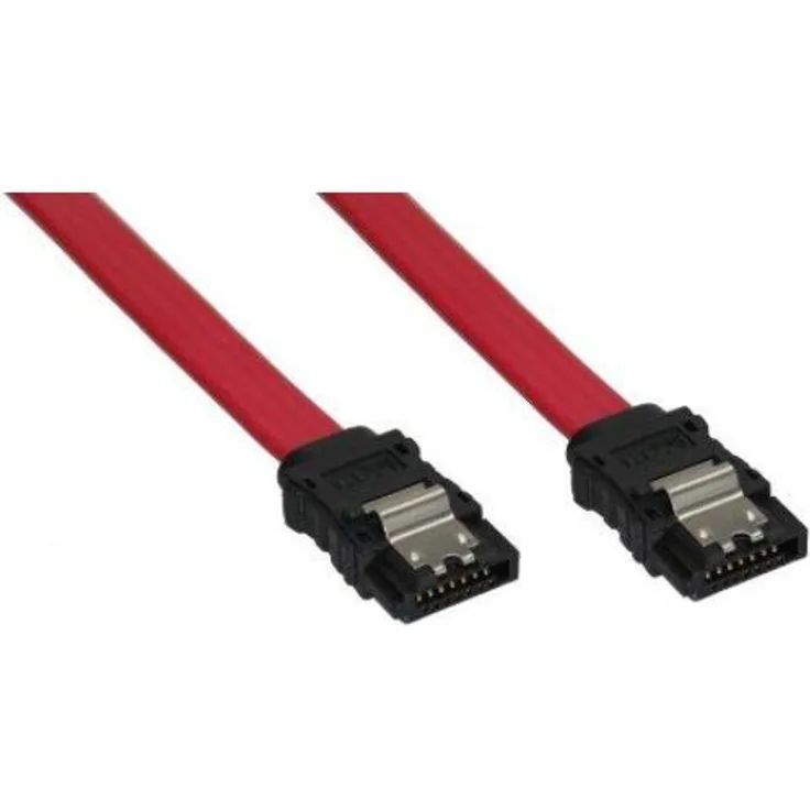 INLINE - Serial ATA-Kabel - Serial ATA 150 - Serial ATA, 7-polig - Serial ATA, 7-polig - 50cm - verriegelt (27705A)