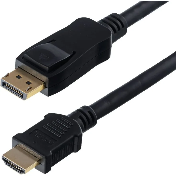 Helos 118881 10 m Displayport HDMI schwarz Kabel und Adapter Video