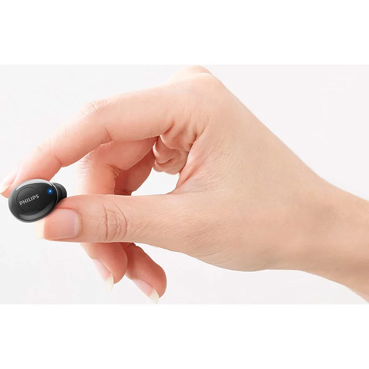 Philips T2205BK-00 True Wireless In-Ear Kopfhörer, mit Bluetooth, Mikrofon, spritzwassergeschützt, schwarz – Bild 6