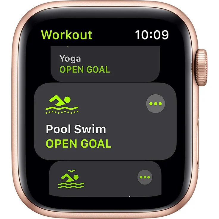 Apple Watch SE 2020 (1. Generation) Smartwatch GPS + Cellular, 44mm, Aluminiumgehäuse Gold, Sport Loop Pflaume – Bild 3