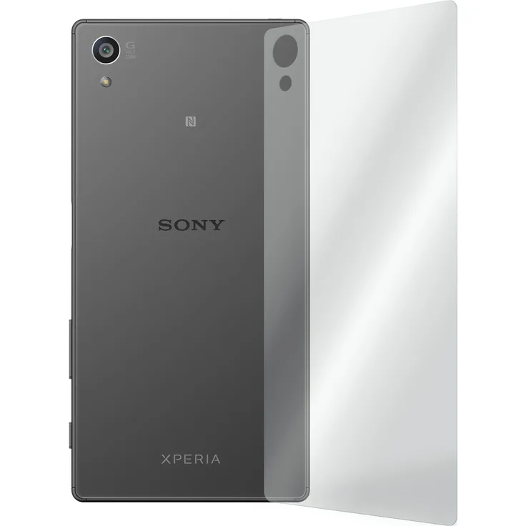 2 x Glas-Folie Rückseite klar für Sony Xperia Z5 PhoneNatic Panzerglas für Xperia Z5
