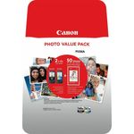 CANON CRG PG-560XL-CL-561XL Photo Value BL 4x6 Phot PaperGP-501 50sheets + XL Black & XL Colour Cartridges