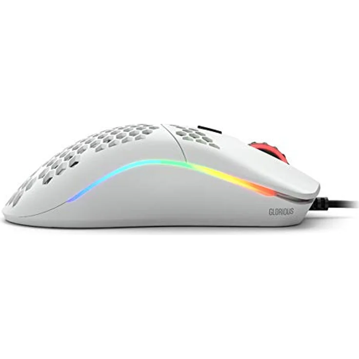 Glorious PC Gaming Race Model O Gaming-Maus mit Kabel, Weiß Matt – Bild 4