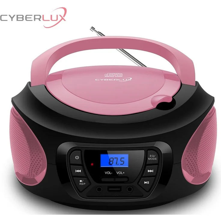 Cyberlux tragbarer CD-Player Kinder Radio Pink – Bild 1