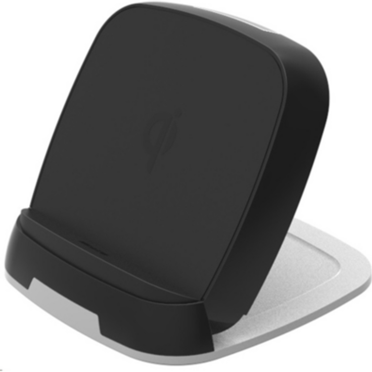 ZENS Qi-zertifiziertes kabelloses Schnelllade-Pad-Ständer 15W, Konvertibles Design, Unterstüzt kabelloses Fast Charging für Samsung Galaxy S7-S8-S9 Serie, Note 7-8 - Funktioniert mit allen Handys mit kabellosem Laden
