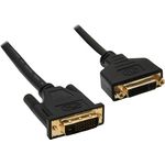 InLine Premium - DVI-Verlängerungskabel - Dual Link - DVI-D (M) - DVI-D (W) - 3,0m - Schwarz (17763P)
