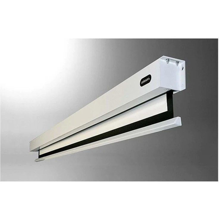 celexon elektrische Heimkino- und Business-Motor-Beamer-Leinwand inkl. Steuerungsbox und Fernbedienung Motor Professional Plus - 240 x 135 cm - 16:9