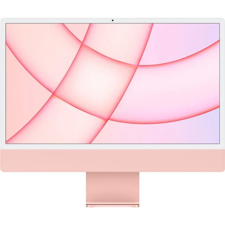 Apple iMac (2021) Rosé - 24 Zoll (4.480 x 2.520) Apple M1 8-Kern Prozessor, 8GB RAM, 256GB SSD, 7-Kern GPU, macOS (MJVA3D/A)