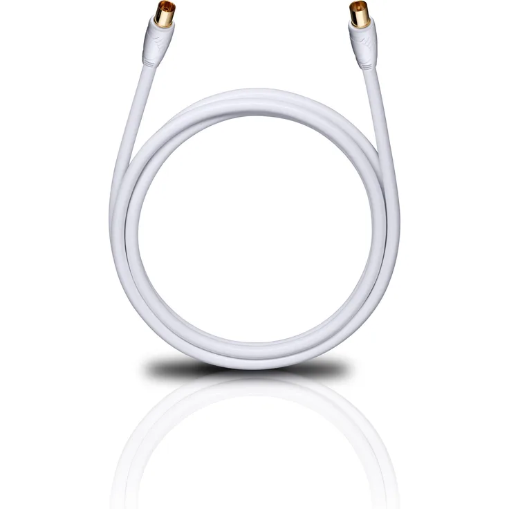 Oehlbach Easy Connect Antenna HD | Digitales Antennenkabel mit Koax-Stecker | 2-fach Schirmung, DVB-T2/DVB-C2, UltraHD -