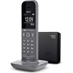 Gigaset CL390 schnurloses Design-Telefon ohne Anrufbeantworter, DECT Telefon mit Freisprechfunktion, großem Grafik Display, leicht zu bedienen mit intuitiver Menüführung, Satellite Grey, Analog-Telefon, grau