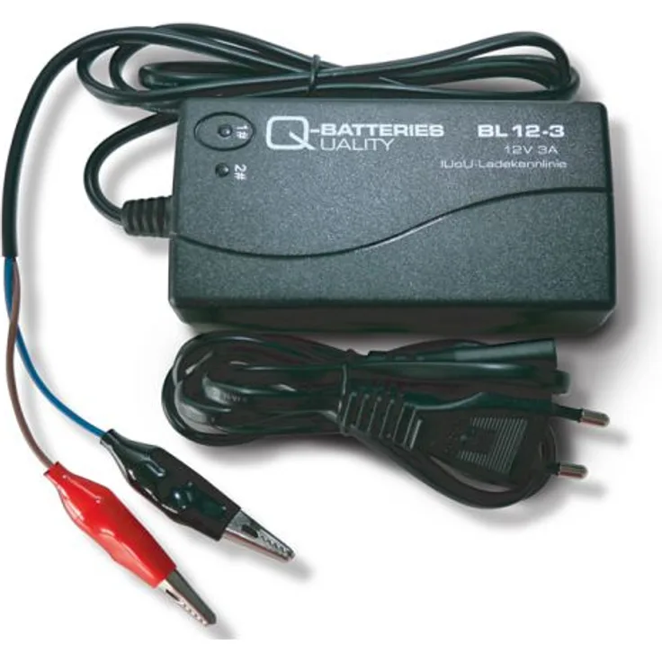 Q-Batteries BL 12-3 Ladegerät für Bleiakkus 12V - 3A Ladestrom IU0U Ladekennlinie