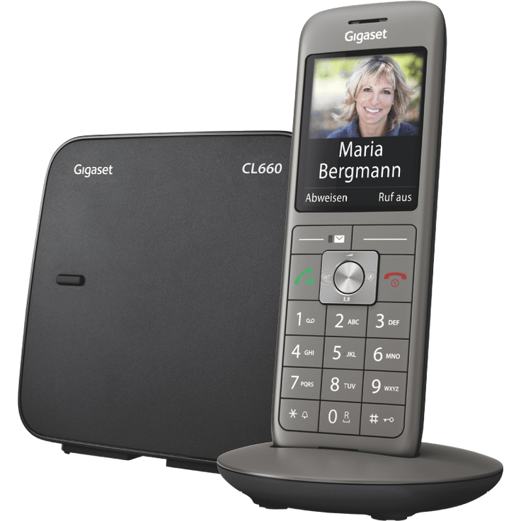 Gigaset CL660 schnurloses Telefon ohne Anrufbeantworter, DECT Telefon, Design Telefon, ein Mobilteil mit TFT-Farbdisplay, großes Adressbuch, anthrazit-metallic – Bild 2