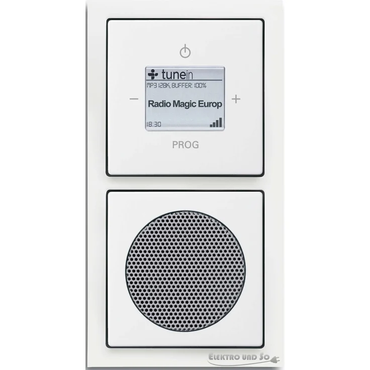 Busch-Jaeger 8240-84 WLAN Radio Komplettset, 2 W, Weiß – Bild 1