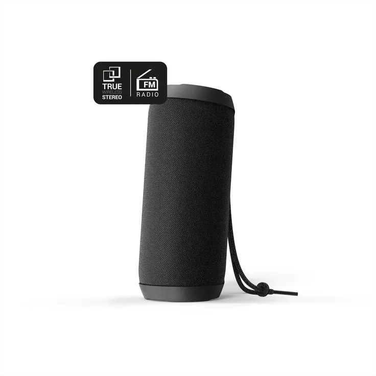 Energy Sistem Urban Box 2 (Bluetooth 5.0, TWS, USB-microSD MP3 Player, FM Radio, 10 W) - Schwarz