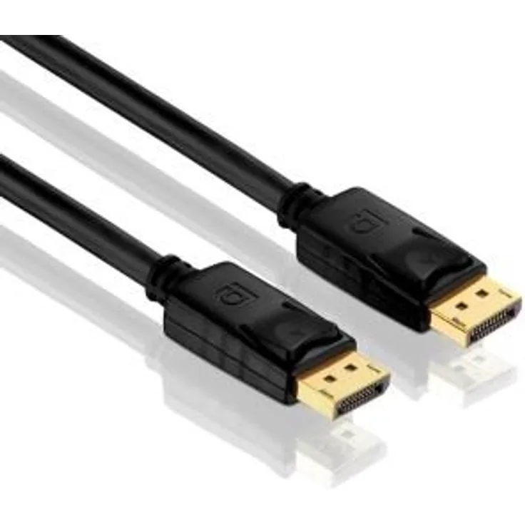 PureLink PI5000-250 DisplayPort Verbindungskabel (4K UltraHD (2160p), Ethernet), DisplayPort Stecker (20pin) auf DisplayPort Stecker (20pin), zertifiziert, 25,0m, schwarz