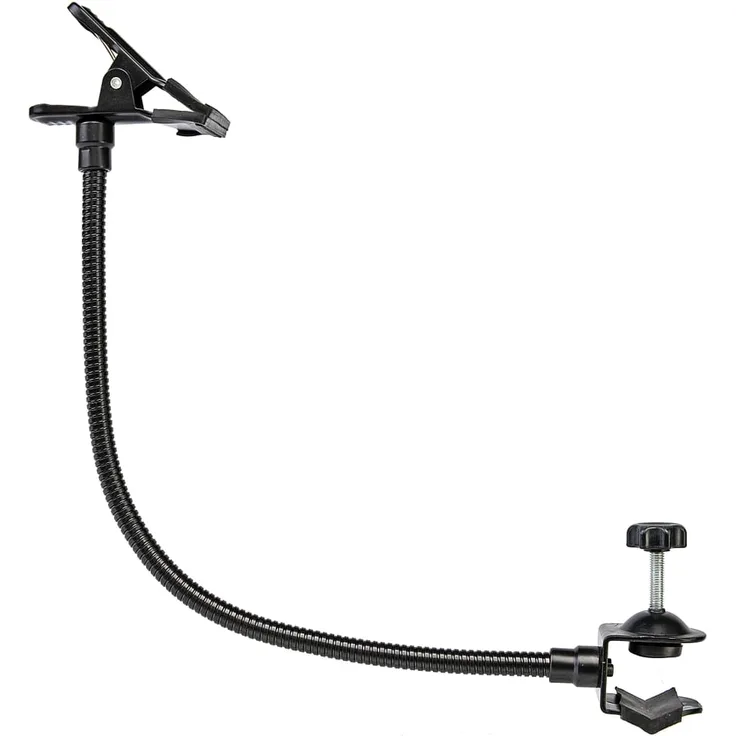 BRESSER BR-21 Schwanenhals 50cm + 1 Klammer + 1 Schraubklemme