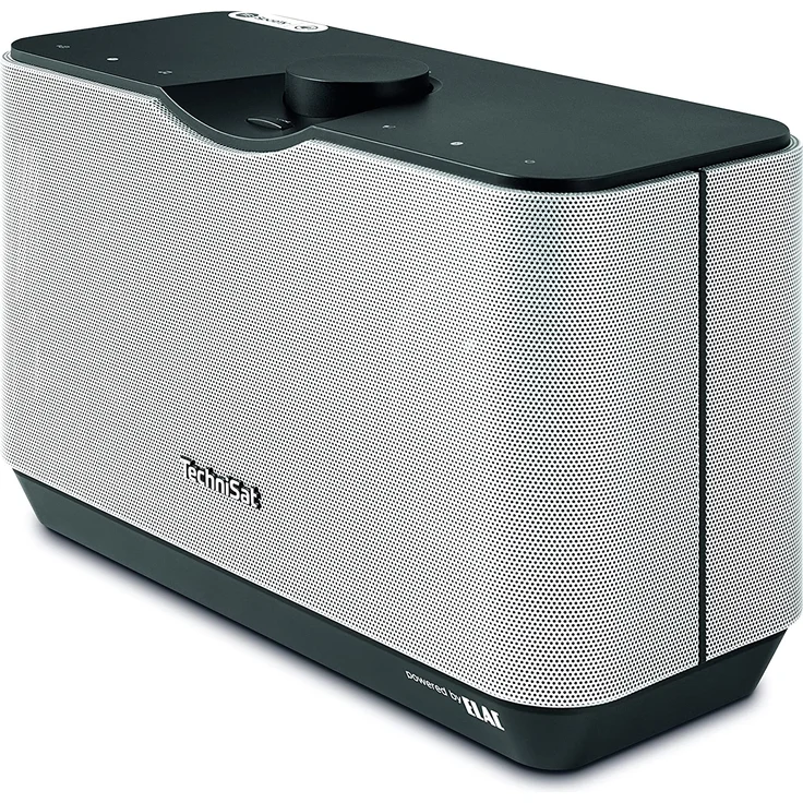 TechniSat Audiomaster MR2 Bluetooth-Lautsprecher mit MP3-Player, Webradio, silber – Bild 1