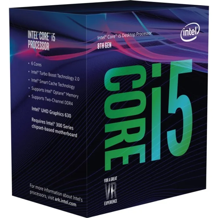 Intel Core i5-8400, 6 Kerne (6 Threads), 2,8 - 4 GHz, Boxed (BX80684I58400)