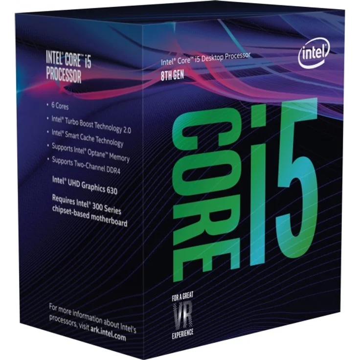 Intel Core i5-8400, 6 Kerne (6 Threads), 2,8 - 4 GHz, Boxed (BX80684I58400) – Bild 1