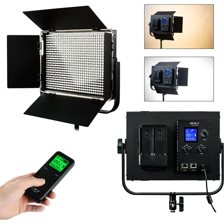 VILTROX VL-D60T 60W 6324LM 816pcs Bi-Farben-LED-Videoleuchte, Dimmable-Helligkeit LED-Licht-Platte, Foto-Studio-Fülle-Beleuchtung, Unterstützung drahtlos und DMX-Steuerung