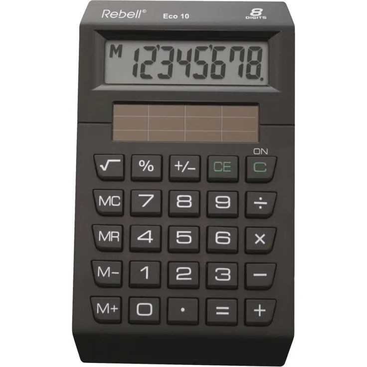 Rebell RE-ECO10 - Tischrechner, schwarz