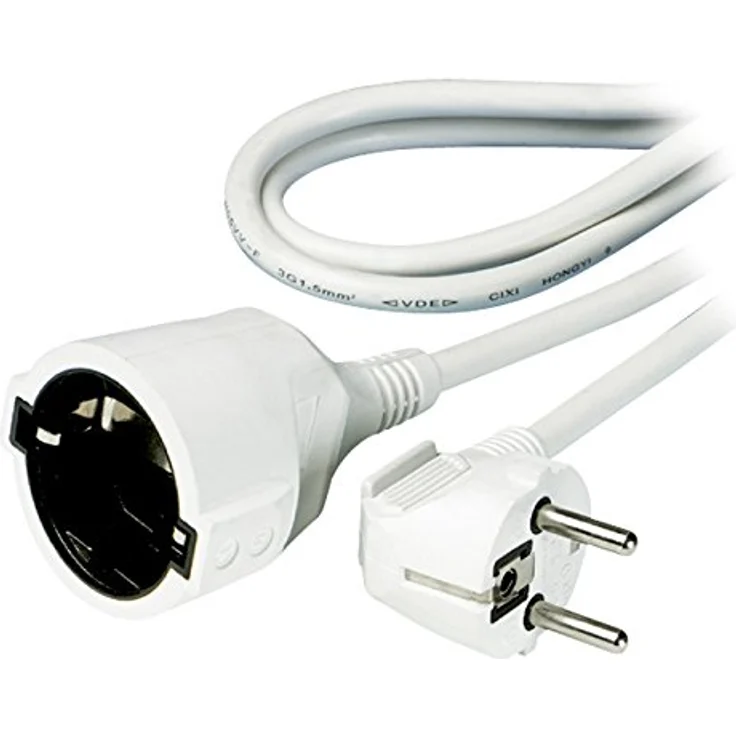 Vivanco Schuko-Verlängerung 2m, und GS geprüft, weiß