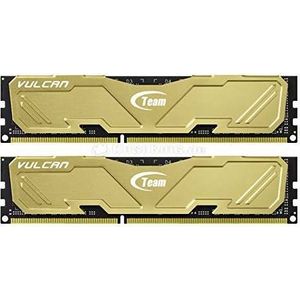 Bild für TeamGroup Vulcan Series gold DIMM Kit 16GB (TLYED316G2400HC11CDC01)