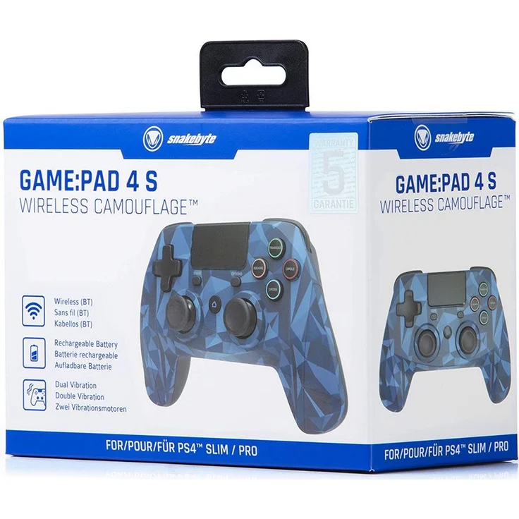 Snakebyte Game:Pad 4 S Wireless Camouflage Blau, Schwarz (SB912726) (PS4) – Bild 4
