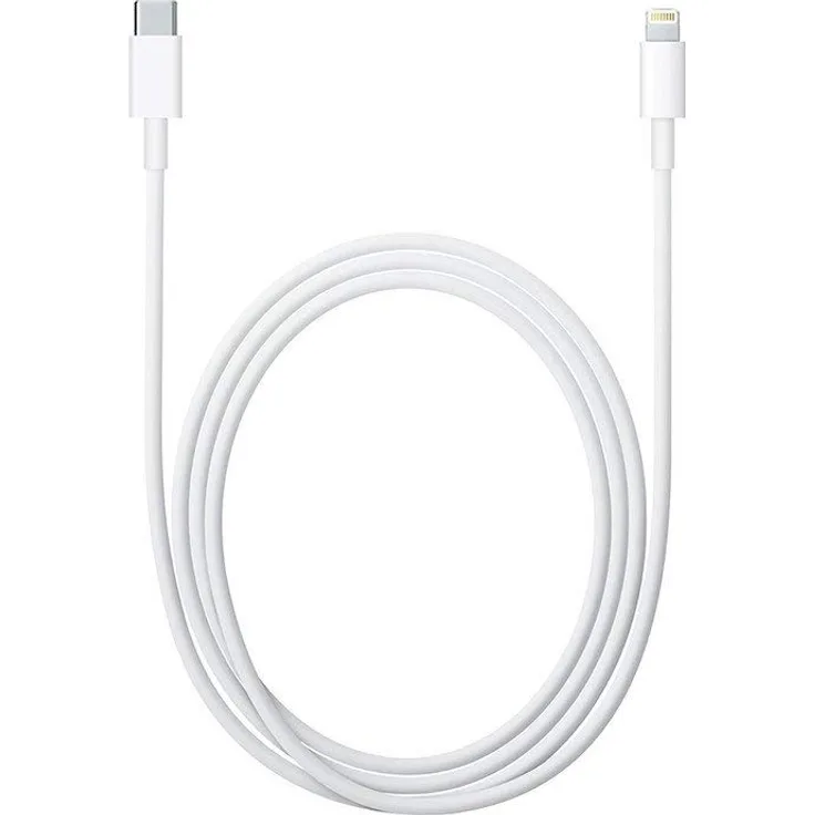Apple MKQ42ZM/A Lightning auf USB-C Kabel, 2 m, Ladekabel/Datenkabel, weiß