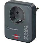 Brennenstuhl Steckdosenadapter mit Überspannungsschutz 13.500 A (Adapter als Blitzschutz für Elektrogeräte) anthrazit