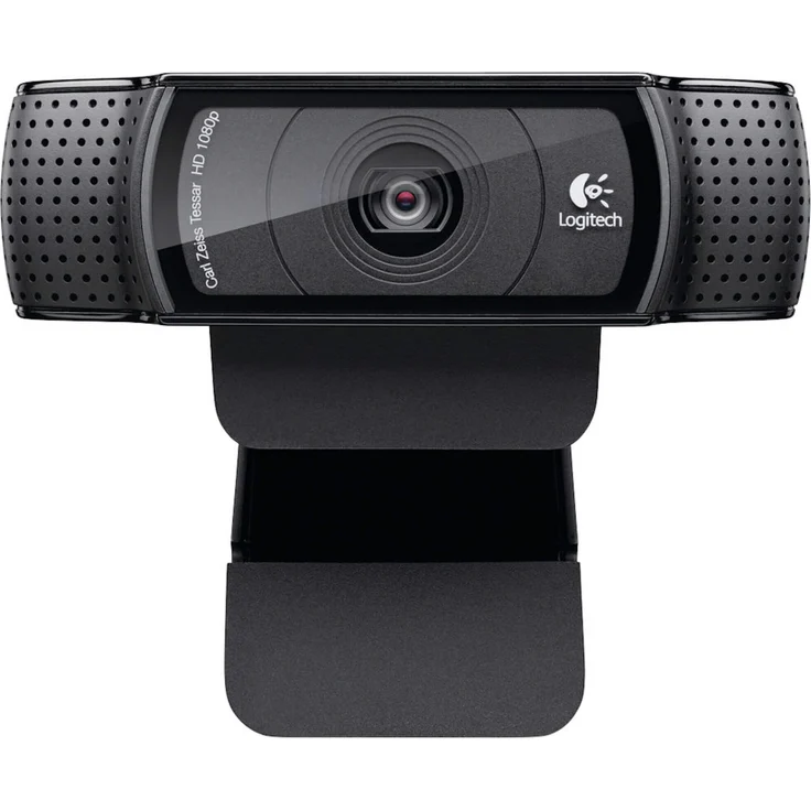 Logitech C920 HD PRO Webcam, Full-HD 1080p, 78° Sichtfeld, Autofokus, Klarer Stereo-Sound, Belichtungskorrektur, USB-Anschluss - Schwarz (960-001055) – Bild 2