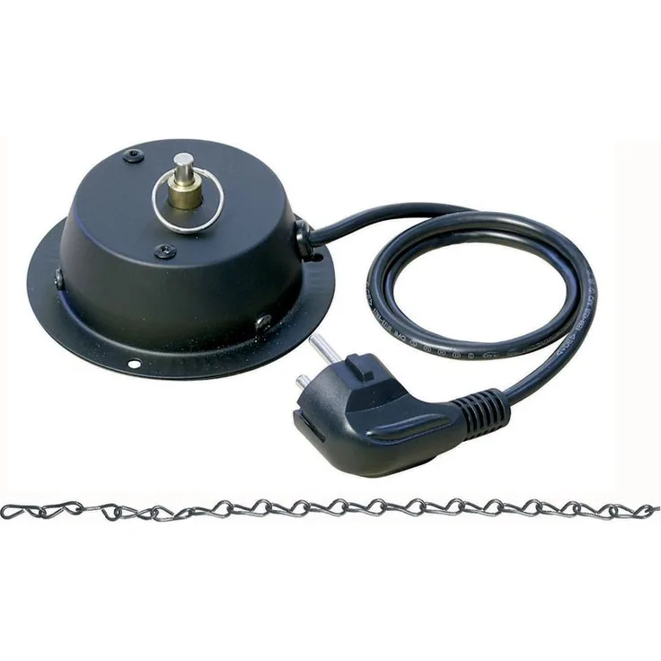 Showtec Spiegelkugel Motor bis 30cm Durchmesser, inklusive Kette, 3 Umdrehungen pro Minute