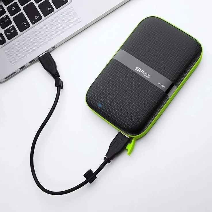 SILICON POWER Armor A60 - Festplatte - 1 TB - extern (tragbar) - 2.5 Zoll (6.4 cm) - USB 3.0 - Schwarz (SP010TBPHDA60S3K) – Bild 3