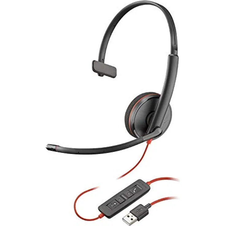 Plantronics 209744-101 Blackwire UC-Kopfhörer C3210, Schwarz