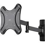 Hama TV-Wandhalterung Fullmotion Ultraslim (2 Arme), neigbar, schwenkbar (vollbeweglich), für 48 - 122 cm Diagonale (19 - 48 Zoll), für max. 25 kg, VESA bis 200 x 200, schwarz