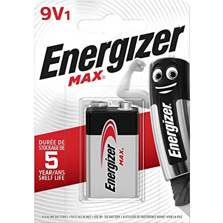 Energizer Batterie Max Alkaline 9V (E-Block-6LR61 1er-Packung)