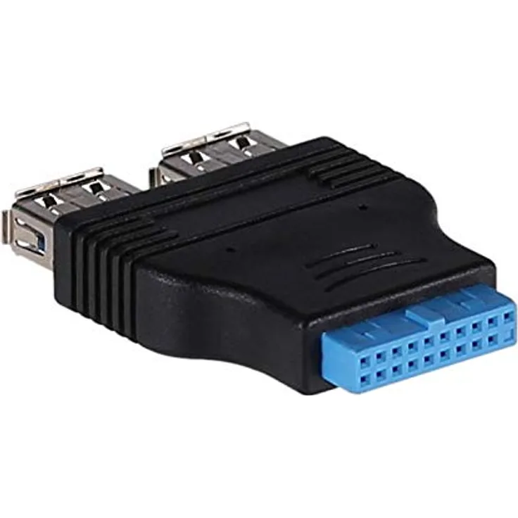 AKYGA AK-CA-58 2X USB 3.0 A Buchse-USB 19 pin Buchse Adapter Motherboard