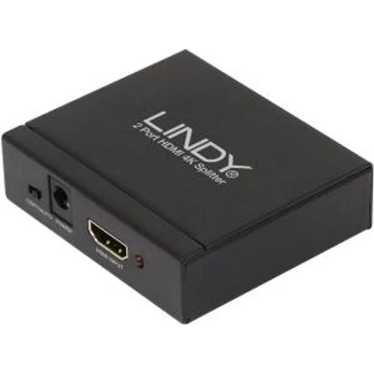Lindy HDMI 4K Splitter 2 Port 3D, 2160p30 Kompakter Splitter, verteilt ein HDMI-Signal auf zwei Ausgänge, für Full HD bis 1080p und auch UHD bis 4Kx2K (38158)
