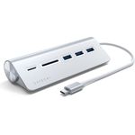 Satechi ST-TCHCRS Satechi Type-C Aluminium USB Hub & Card Reader silber
