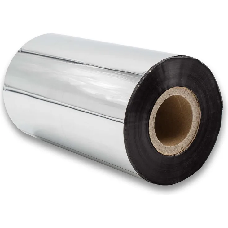 vhbw Thermo-Folie Thermotransferband schwarz 110mm für Fax Drucker Godex EZ-6200 Plus, EZ-6300 Plus, EZPI 1200, EZPI 1300, G500, G530, RT700, RT730