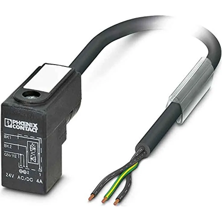 Phoenix 1435535 – sac-3p-1,5-pur-c-1l-z Kabel schwarz 1,5 m