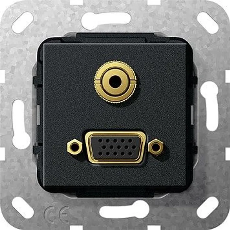 GIRA VGA Miniklinke sw matt 565910